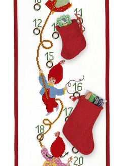 Broderikit Kalender Nissar på rad