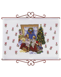 Broderikit Kalender Julönskningar
