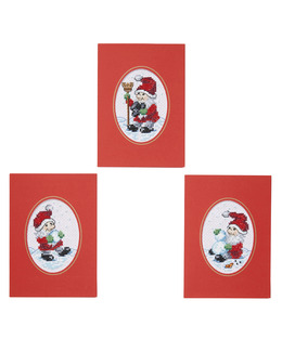 Julkort Tomtelek 3-pack
