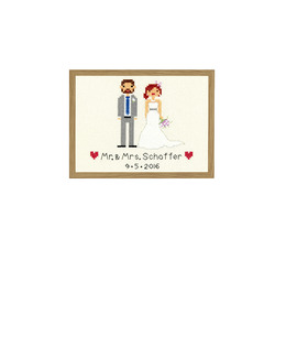 Broderikit Bröllopstavla Personlig