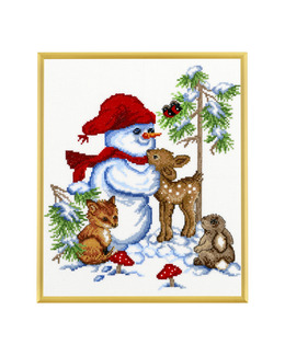 Broderikit Tavla Snögubbens vänner