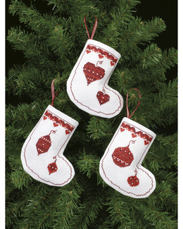 Julstrumpor Julmotiv 3-pack
