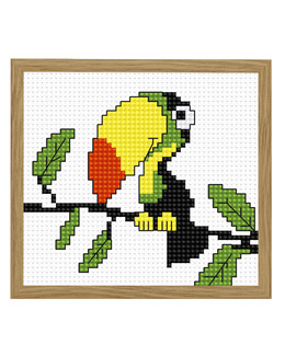 Broderikit Tavla Färgglad tukan