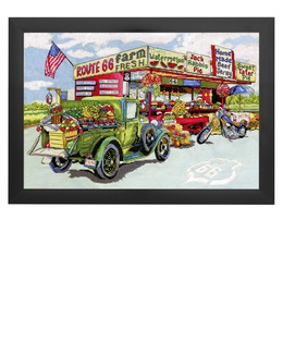 Broderikit Tavla Kafé på Route 66