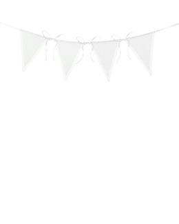 Broderi Vimpel vit