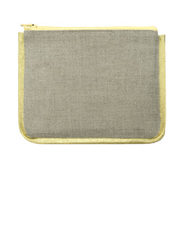 Etui oblekt linne/beige utan garn och mönster