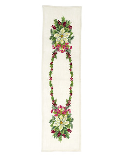 Broderikit Löpare Julstjärnor