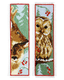 Bokmärke Uggla & rådjur 2-pack