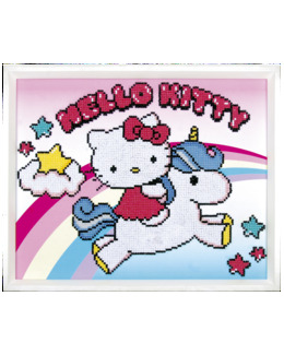 Diamond Painting Hello Kitty på enhörning