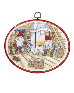 Broderikit Tavla Öppna spisen