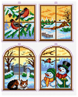 Plastic canvas Vinterland 4-pack