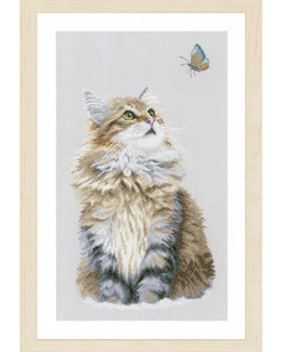 Broderikit Tavla Ljus katt