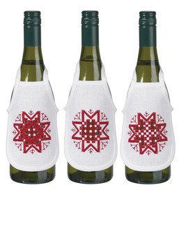 Hardanger Flaskförkläden Stjärna 3-pack