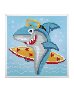 Diamond Painting Surfande haj