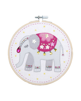 Filtbroderi Elefant