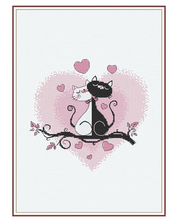 Broderikit Tavla Kärlek