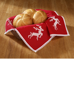 Brödkorgsduk röd