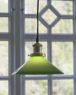 Fönsterlampa August glasskärm