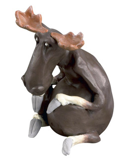 Älg Sittande