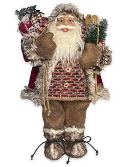 Jultomte med skidor&säck