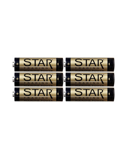 Star Trading Batteri AA 1,5V Power Alkaline 6-pk Strikking, pynt, garn og strikkeoppskrifter