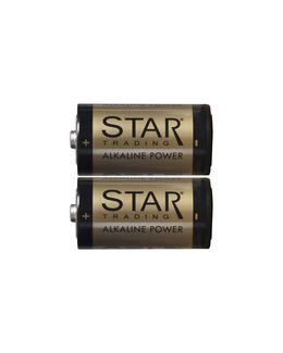 Star Trading Batteri C 1,5V Power Alkaline 2-pk Strikking, pynt, garn og strikkeoppskrifter
