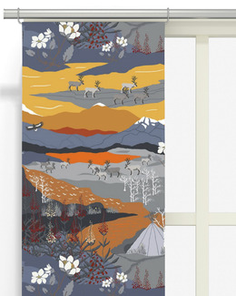 Panellängd Digitaltryck Fjällvandring 2-Pack