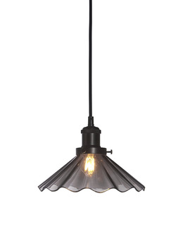 Fönsterlampa August veckad glasskärm