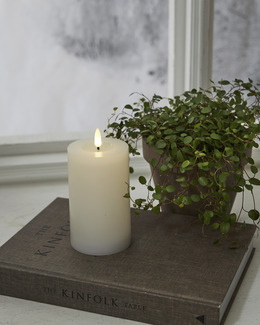 Blockljus LED Flamme Flow Med Timer