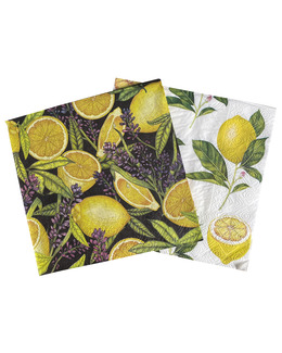 Servetter 2 st 20-pack Citron
