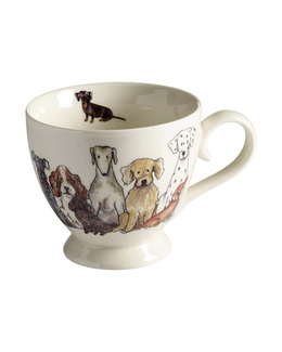Tekopp med handritat motiv Hund 1-pack, 40cl