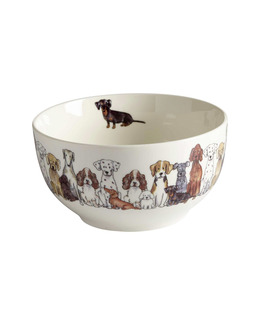 Skål med handritat motiv Hund 1-pack