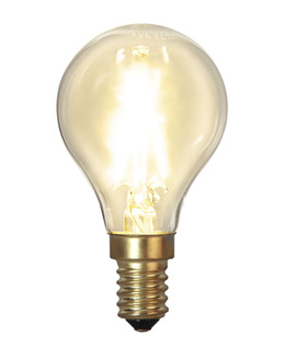 Ljuskälla LED lampa E14 transparent Soft Glow varmvit