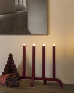 Adventsljusstake Mona LED av trä