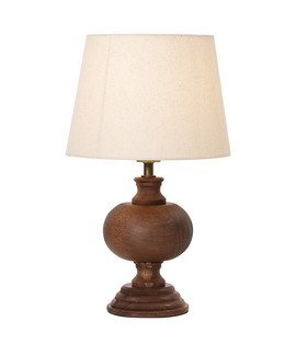 Bordslampa Sam betsad träfot