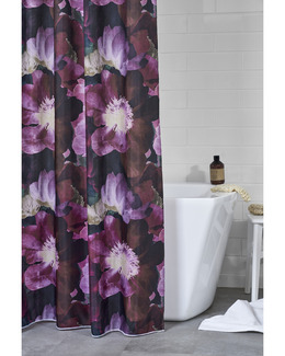 Duschdraperi med digitaltryck blommotiv Positano