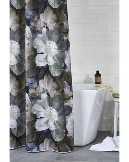 Duschdraperi med digitaltryck blommotiv Positano
