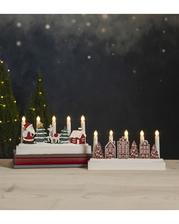 Adventslysestake Juletid batteridrevet Strikking, pynt, garn og strikkeoppskrifter