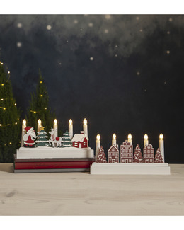 Adventsljusstake Yuletide batteridriven
