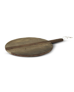 Dekorationsbräda Wooden round board återvunnet trä