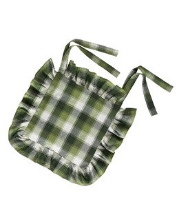 Stolsdynefodral garnfärgad ruta Ingrid 1-pack