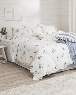 Påslakan med tryck blommotiv Ängsflora 2-delar
