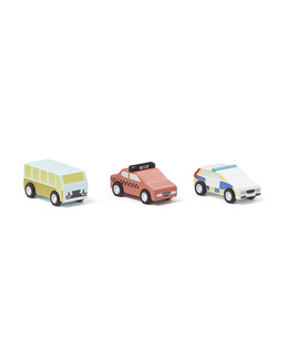 Bilar AIDEN 3-pack i trä för barn