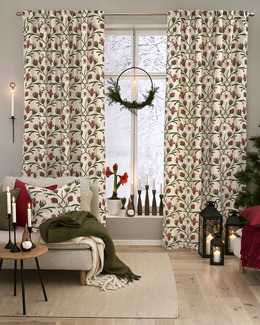 Multibandsslängder Amaryllis med tryckt julmotiv 2-pack