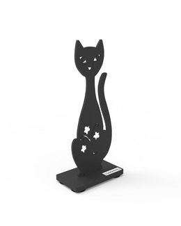 Svensktillverkad dekoration Katt av metall