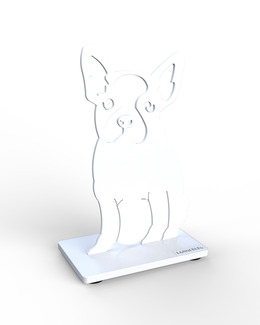 Svensktillverkad dekoration Hund av metall