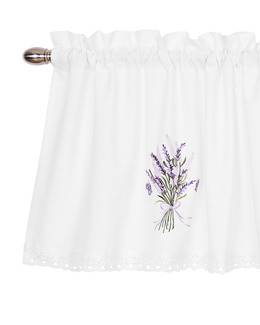 Kappmetervara med brodyr Lavendel