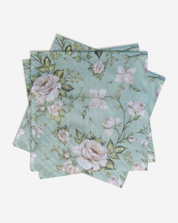 Servetter 1 st 20-pack rosa rosor