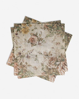 Servetter 1 st 20-pack Rosor beige