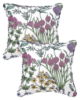 Kuddfodral blommig Örtagård 2-pack